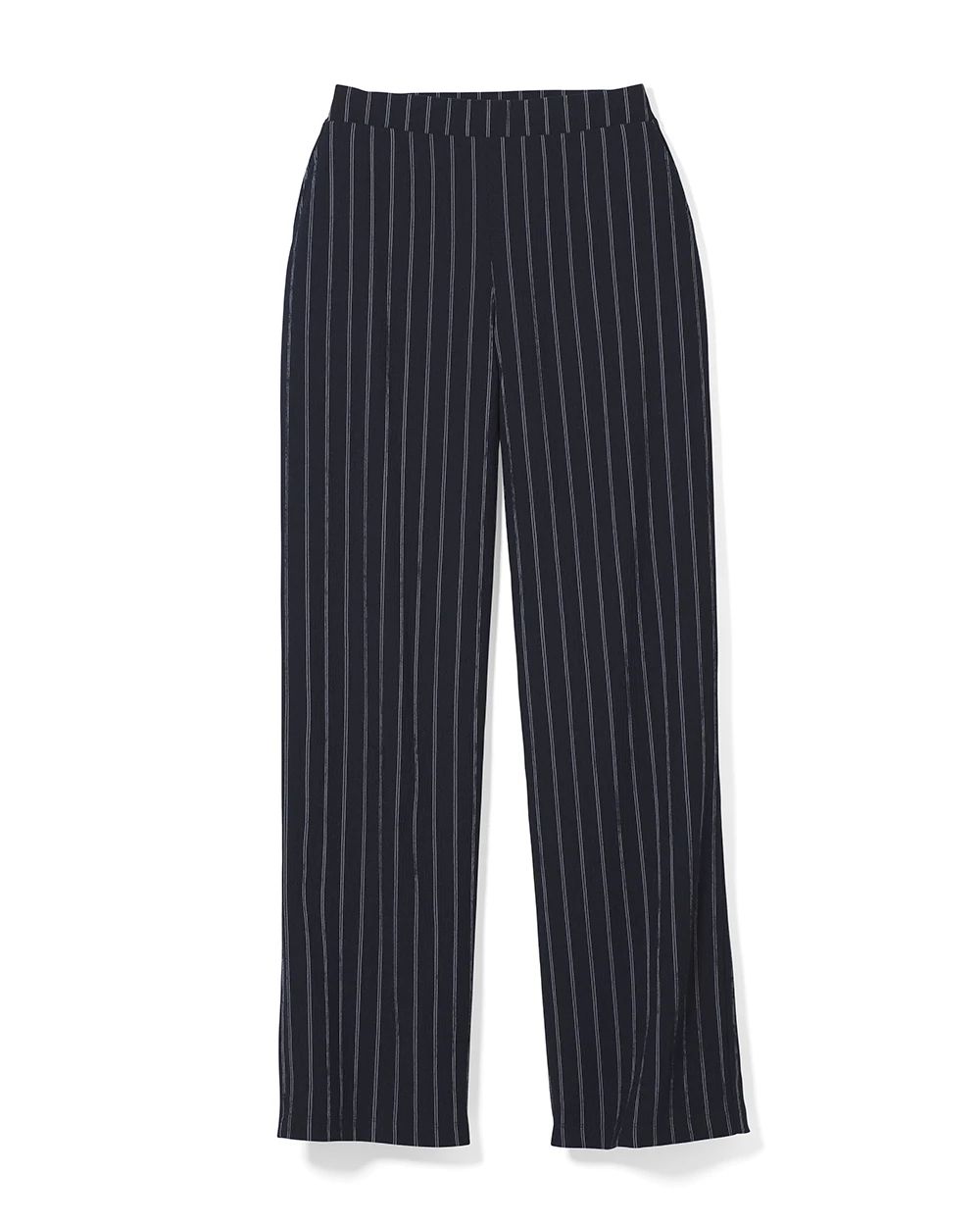 Travelers Collection Modern Texture Pinstriped Pants | Chico's